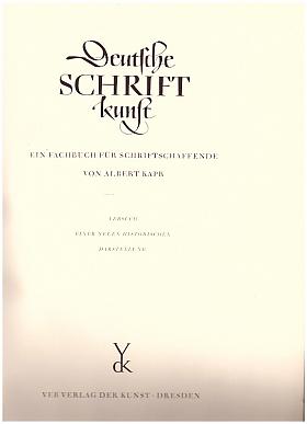 Albert Kapr – Deutsche Schriftkunst