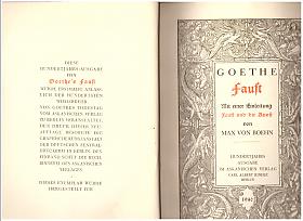 Johann Wolfgang von Goethe, Max von Boehn – Faust. Mit einer Einleitung Faust und die Kunst von Max von Boehn. Hunderjahrs-Ausgabe