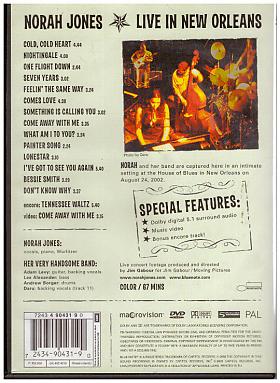 Norah Jones – Norah Jones: Live In New Orleans [DVD] [2003]
